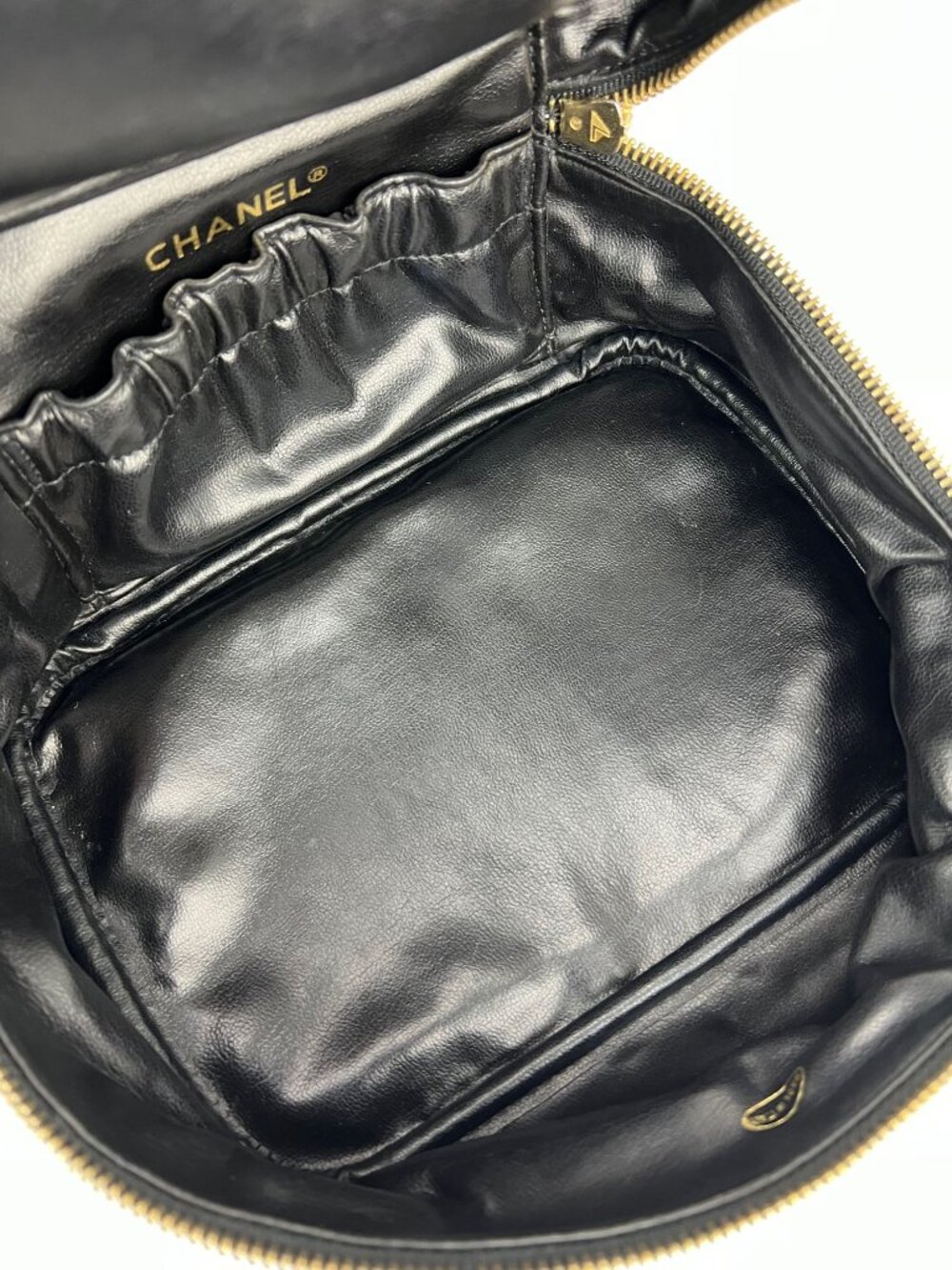 Chanel Lambskin Vanity Cosmetic Case Black - Picture 8 of 15